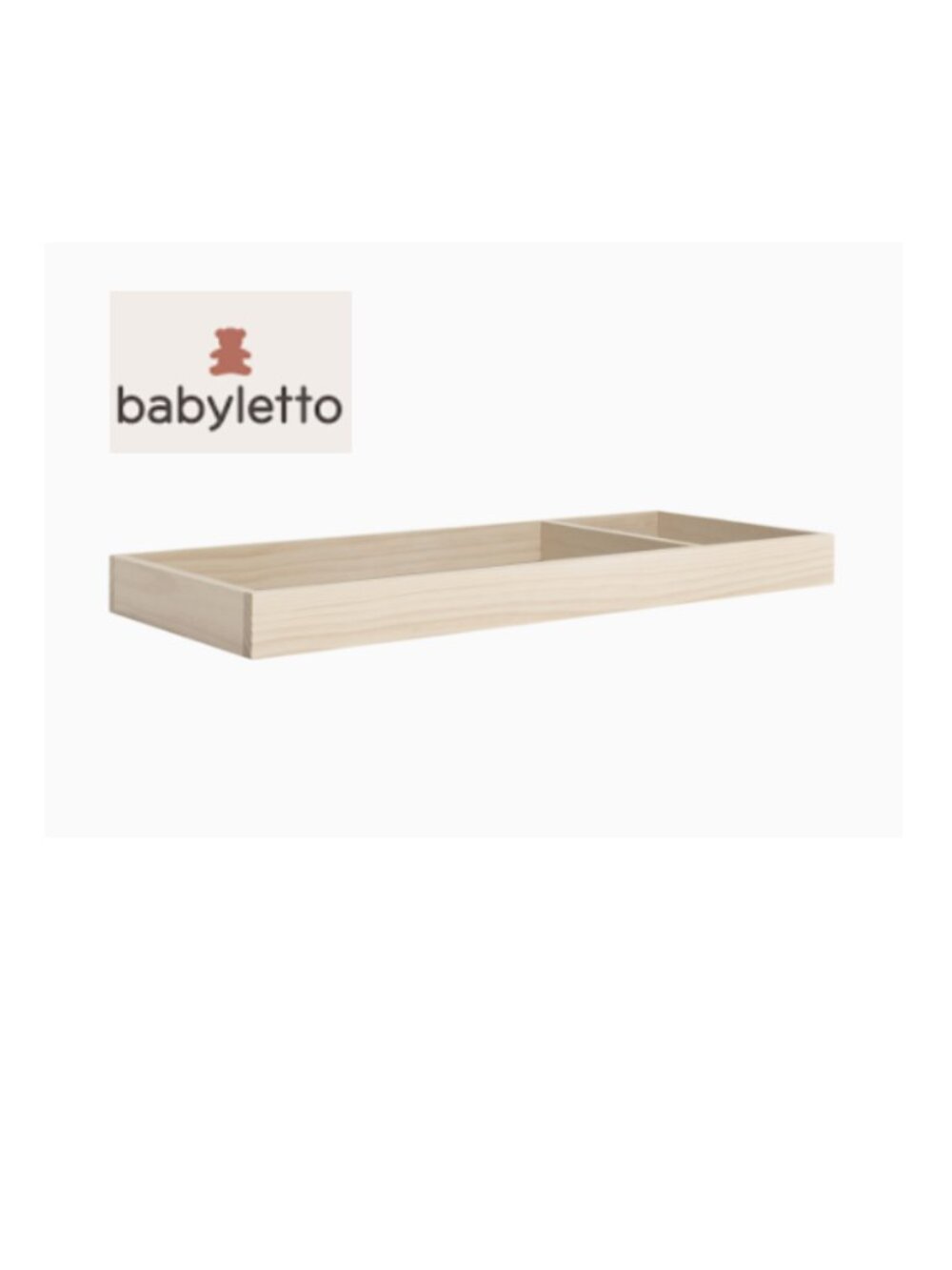 NWT Babyletto Universal Wide Changing Tray in Washed Natural